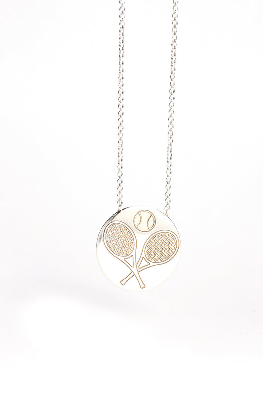 PLAQUITA RAQUETAS + CADENA