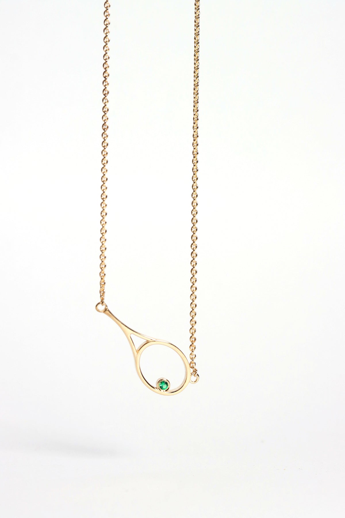 CADENA RAQUETA SIN CUERDAS DORADO