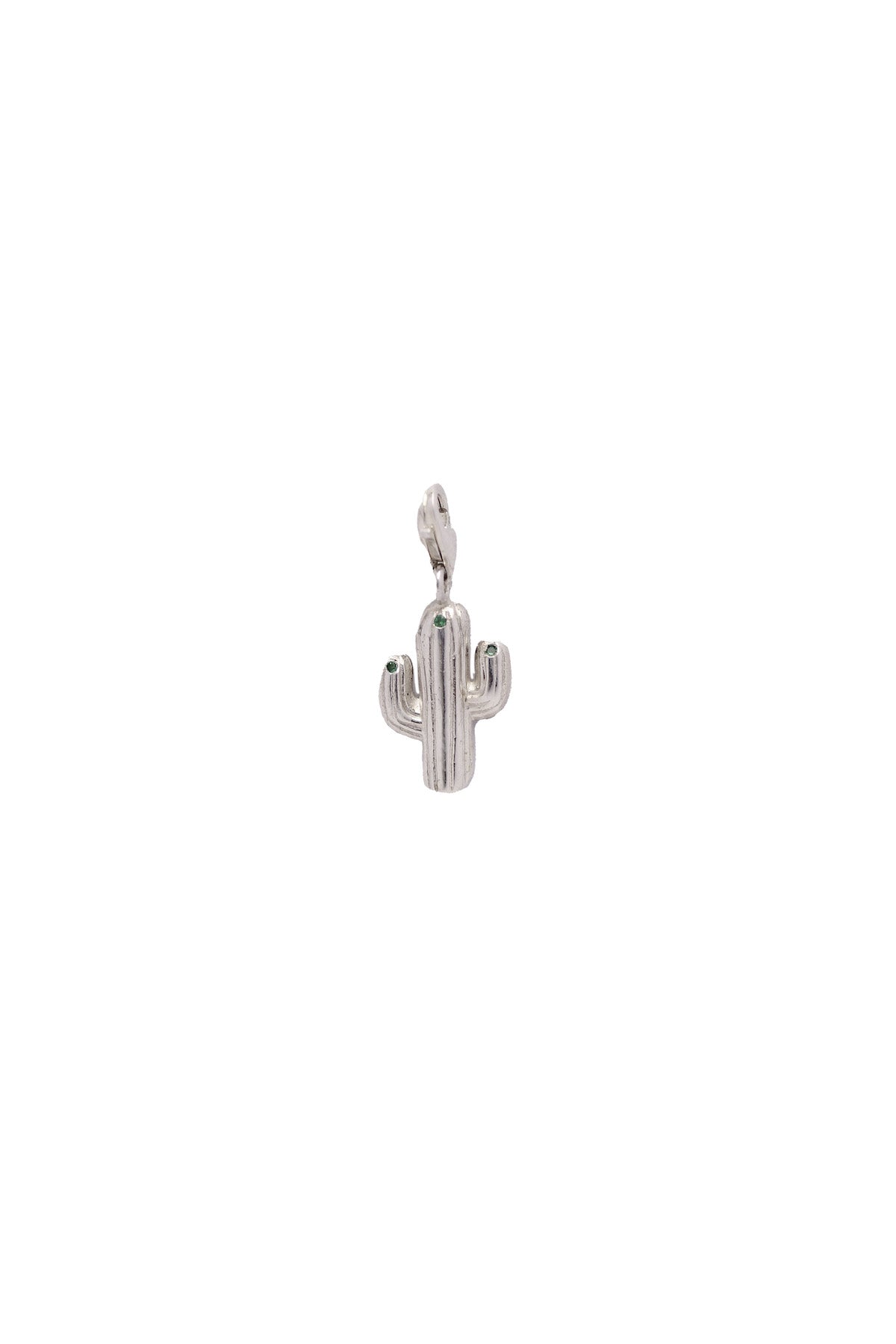 CHARM CACTUS PLATA + CIRCONIAS