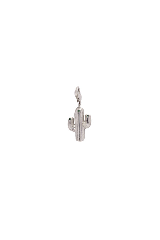 CHARM CACTUS PLATA + CIRCONIAS