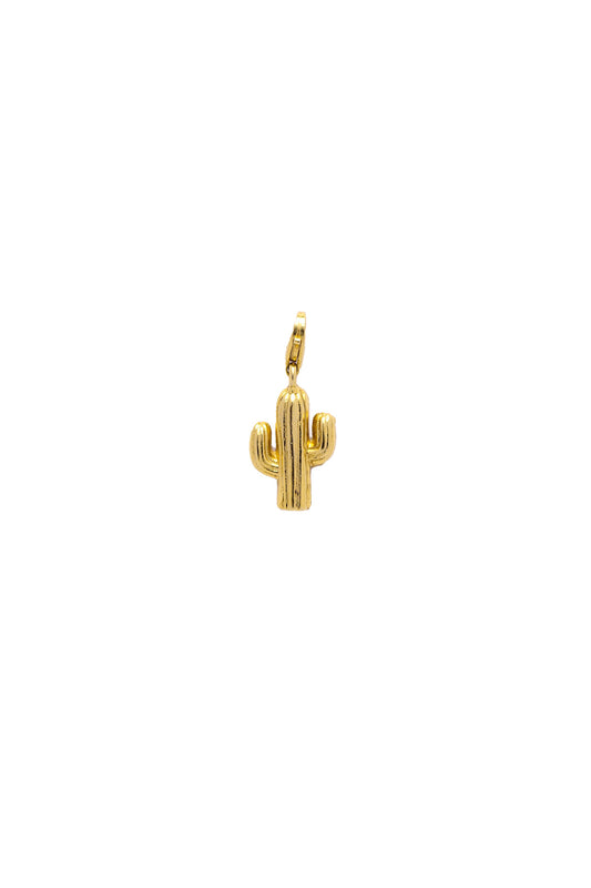 CHARM CACTUS PLATA + BAÑO DE ORO