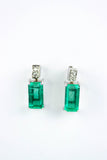 ARETES DIAMANTE + ESMERALDA