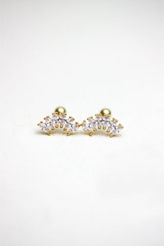 Aretes con circonias marquise
