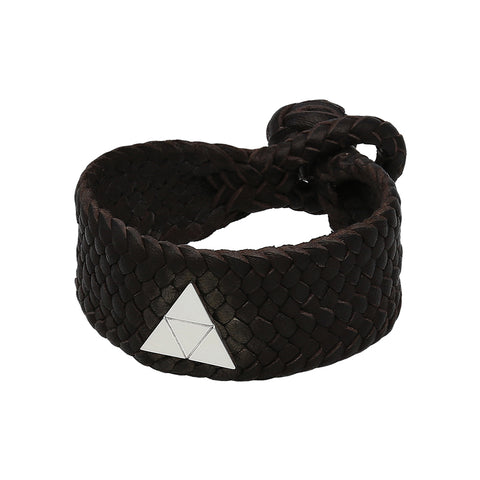 Pulsera Trenzada Triángulo