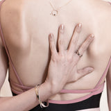 VII  (Anillo Cruzado Diamante Negro)